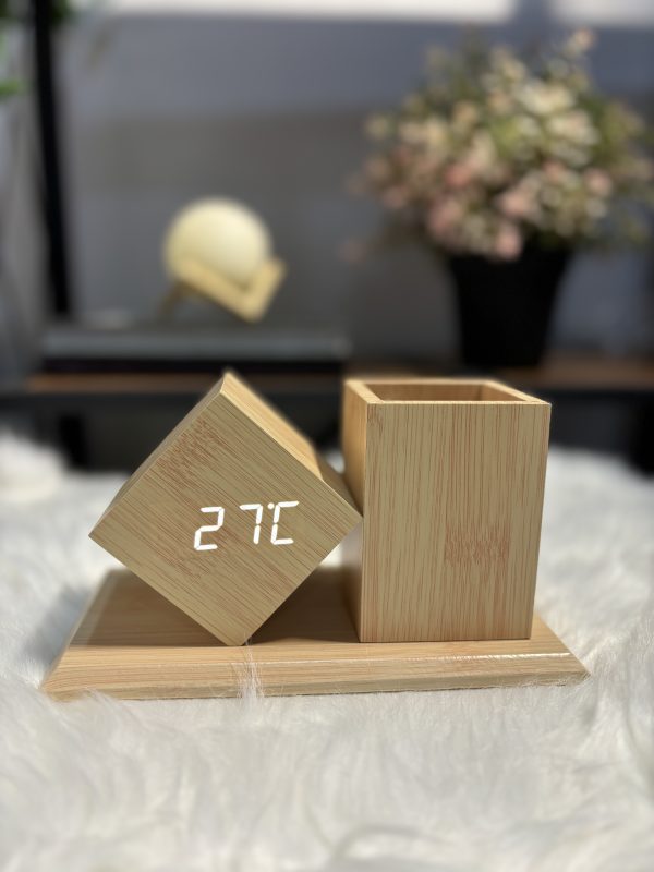 Bamboo timer and Penholder